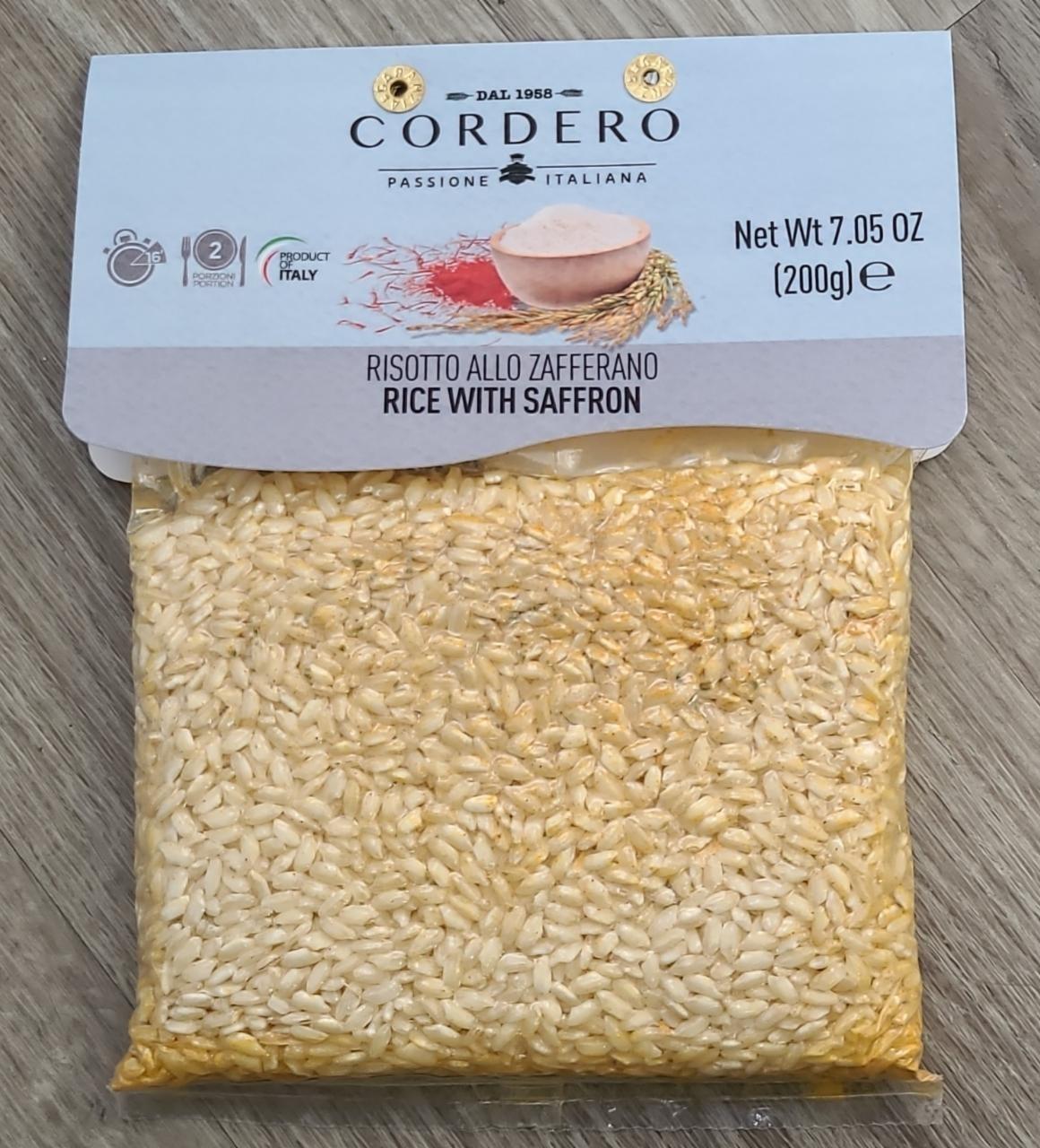 Fotografie - Risotto allo Zafferano Cordero