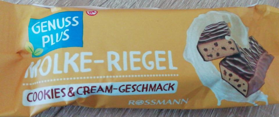 Fotografie - molke riegel cookies cream Genuss plus