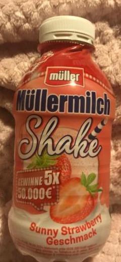 Fotografie - Müller Müllermilk Shake Sunny strawberry geschmack