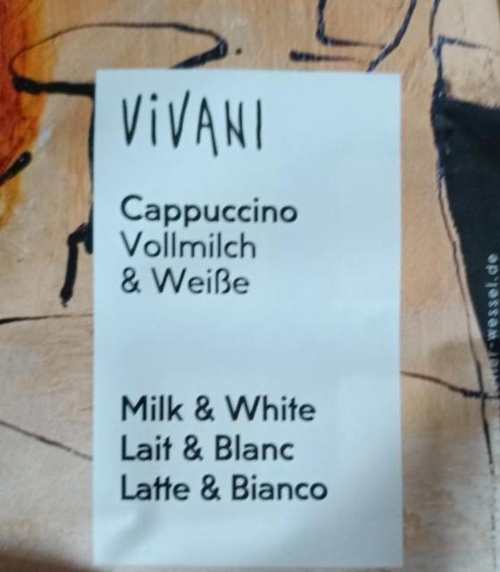 Fotografie - Cappuccino vollmilch & weiße Vivani