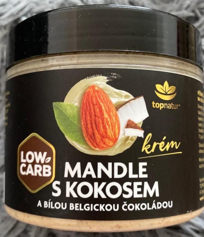 Fotografie - Mandle s kokosem a bílou belgickou čokoládou low carb Topnatur