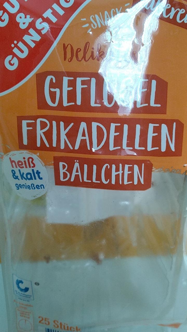 Fotografie - Delikatess Geflügel Frikadellen Bällchen Gut & Günstig