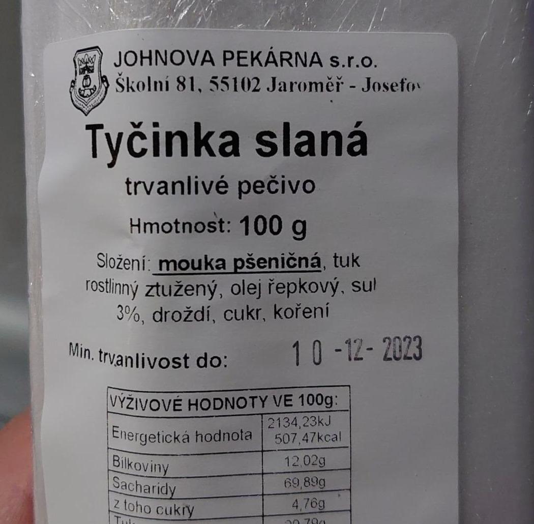 Fotografie - Tyčinka slaná Johnova pekárna