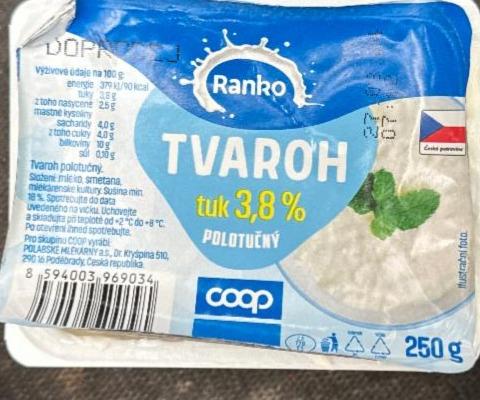 Fotografie - Tvaroh polotučný 3,8% Ranko