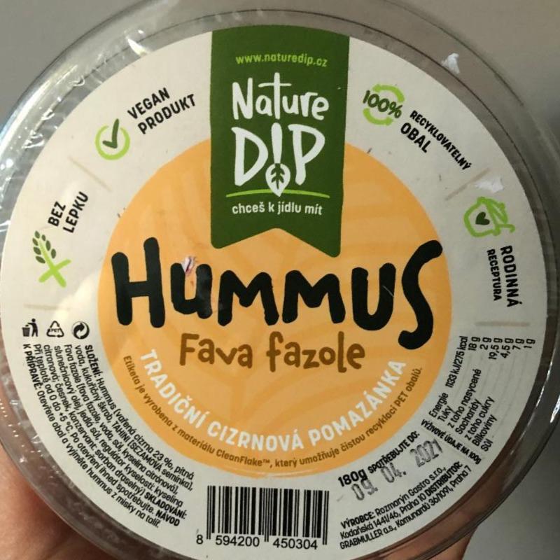 Fotografie - Hummus Fava Fazole NatureDip