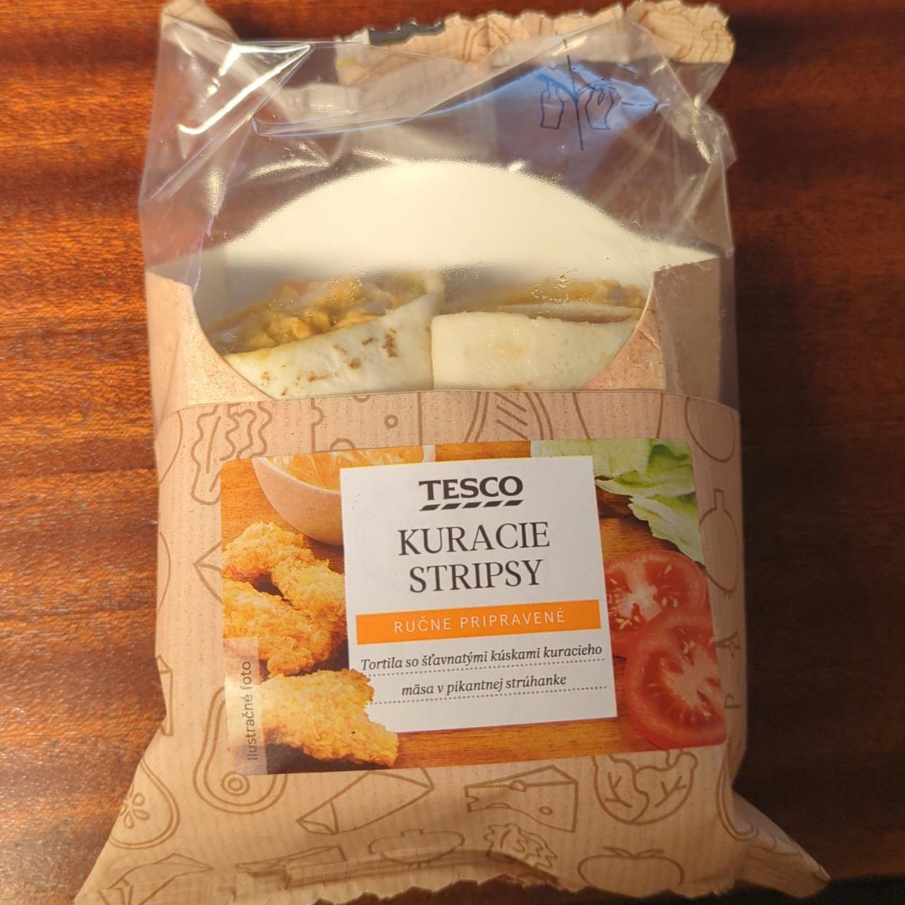 Fotografie - Wrap kuřecí stripsy Tesco