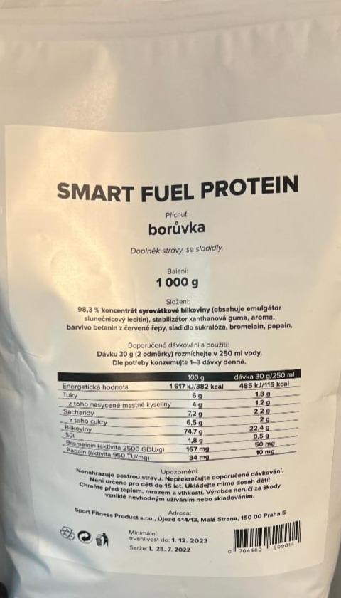 Fotografie - Whey Protein Borůvka SmartFuel