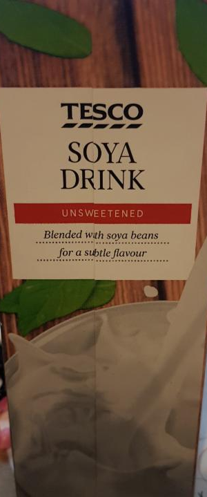 Fotografie - Soya drink unsweetened Tesco