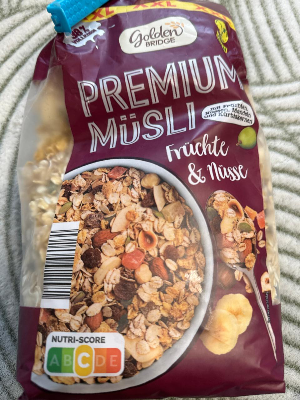 Fotografie - Premium Müsli Früchte & Nüsse Golden Bridge