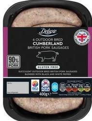 Fotografie - DELUXE 6 outdoor bred Cumberland British Pork Sausages