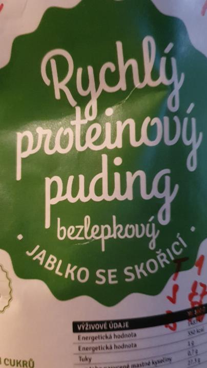 Fotografie - Rychlý proteinový pudink jablko se skořicí