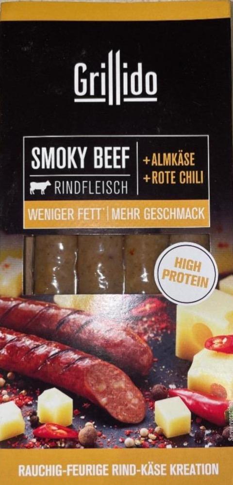 Fotografie - Uzená hovězí klobása se sýrem a chilli Smoky Beef Grillido