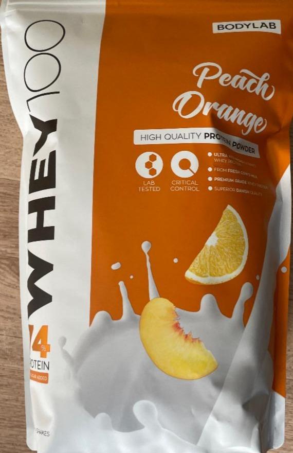 Fotografie - Whey 100 Peach orange Bodylab