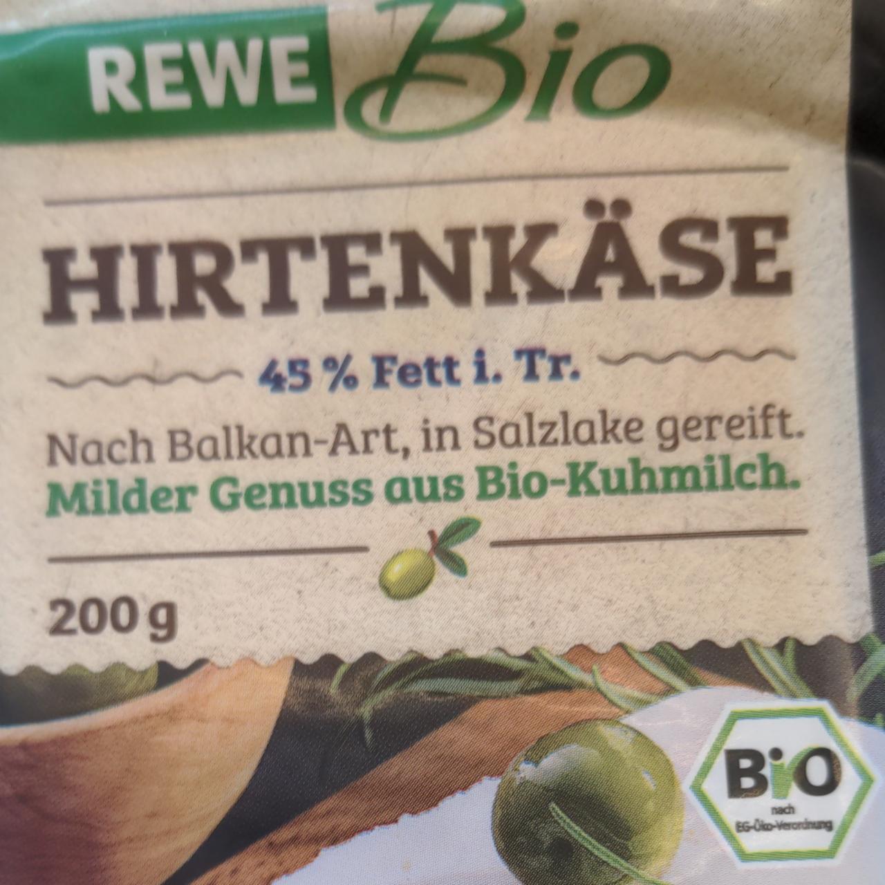 Fotografie - Hirtenkäse 45% Fett Rewe bio