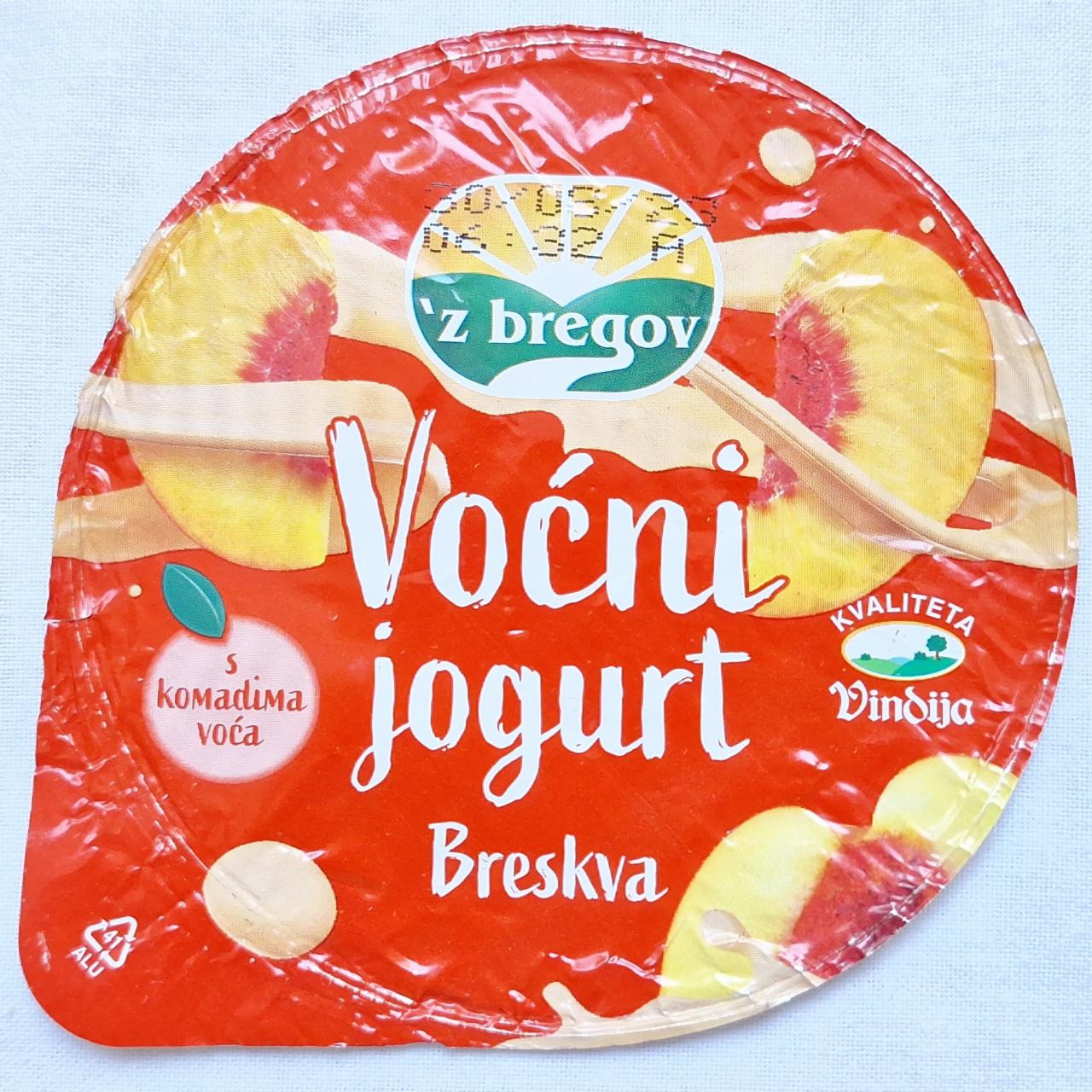 Fotografie - Voćni jogurt breskva 'z bregov