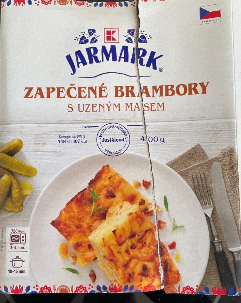 Fotografie - Zapečené brambory s uzeným masem K-Jarmark