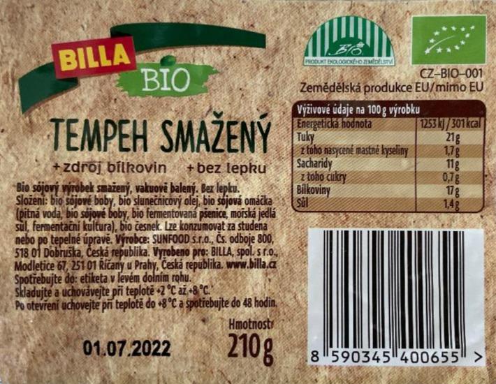 Fotografie - Tempeh smažený Billa