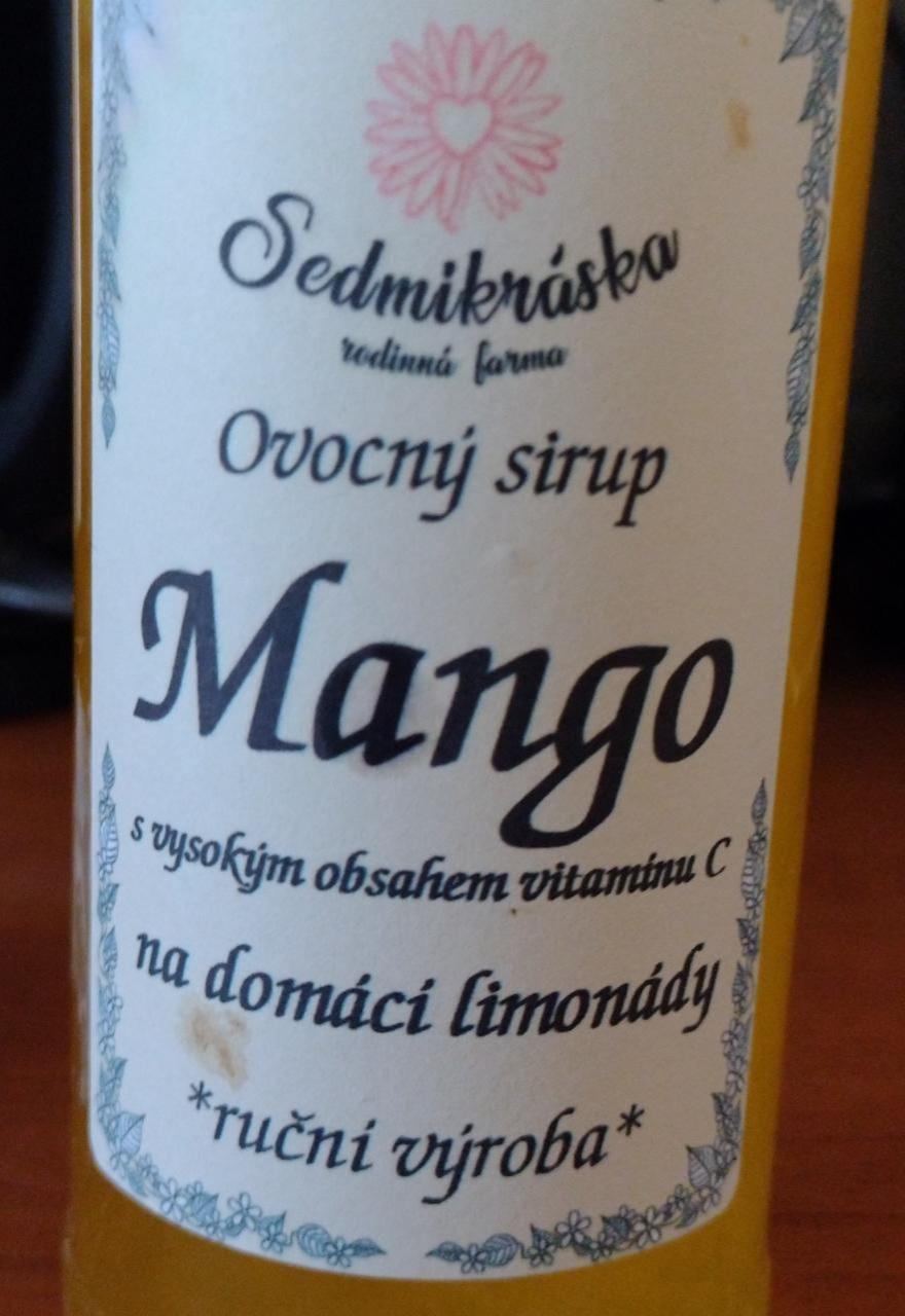 Fotografie - Ovocný sirup Mango Sedmikráska rodinná farma