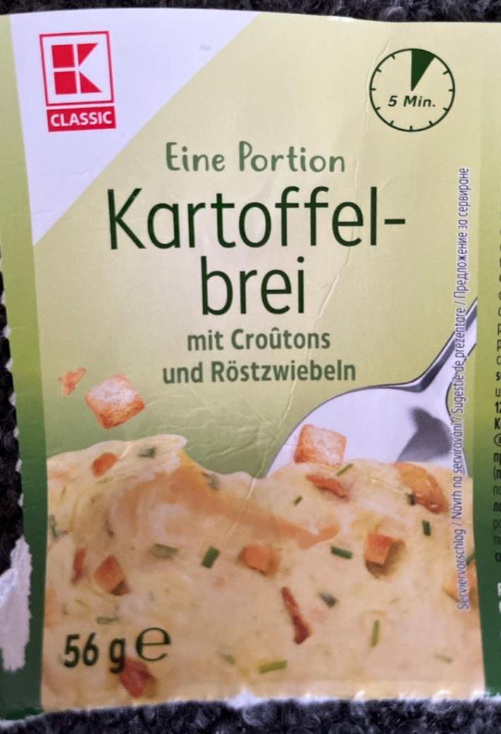 Fotografie - Kartoffelbrei mit croûtons und röstzwiebeln K-Classic