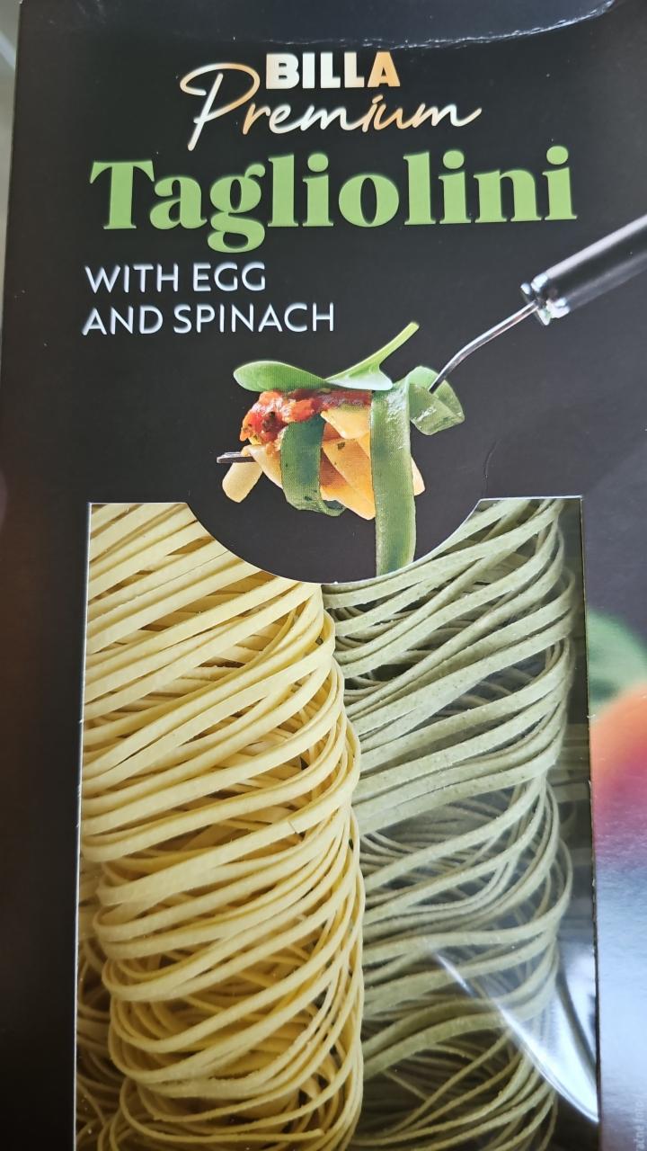 Fotografie - Tagliolini with egg and spinach Billa Premium