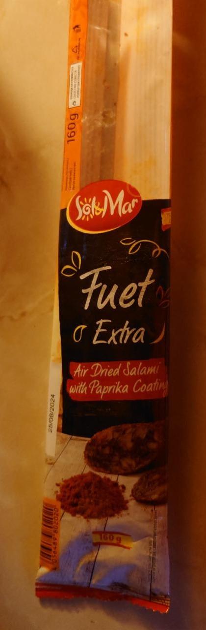 Fotografie - Fuet extra air dried salami with paprika coating Sol&Mar