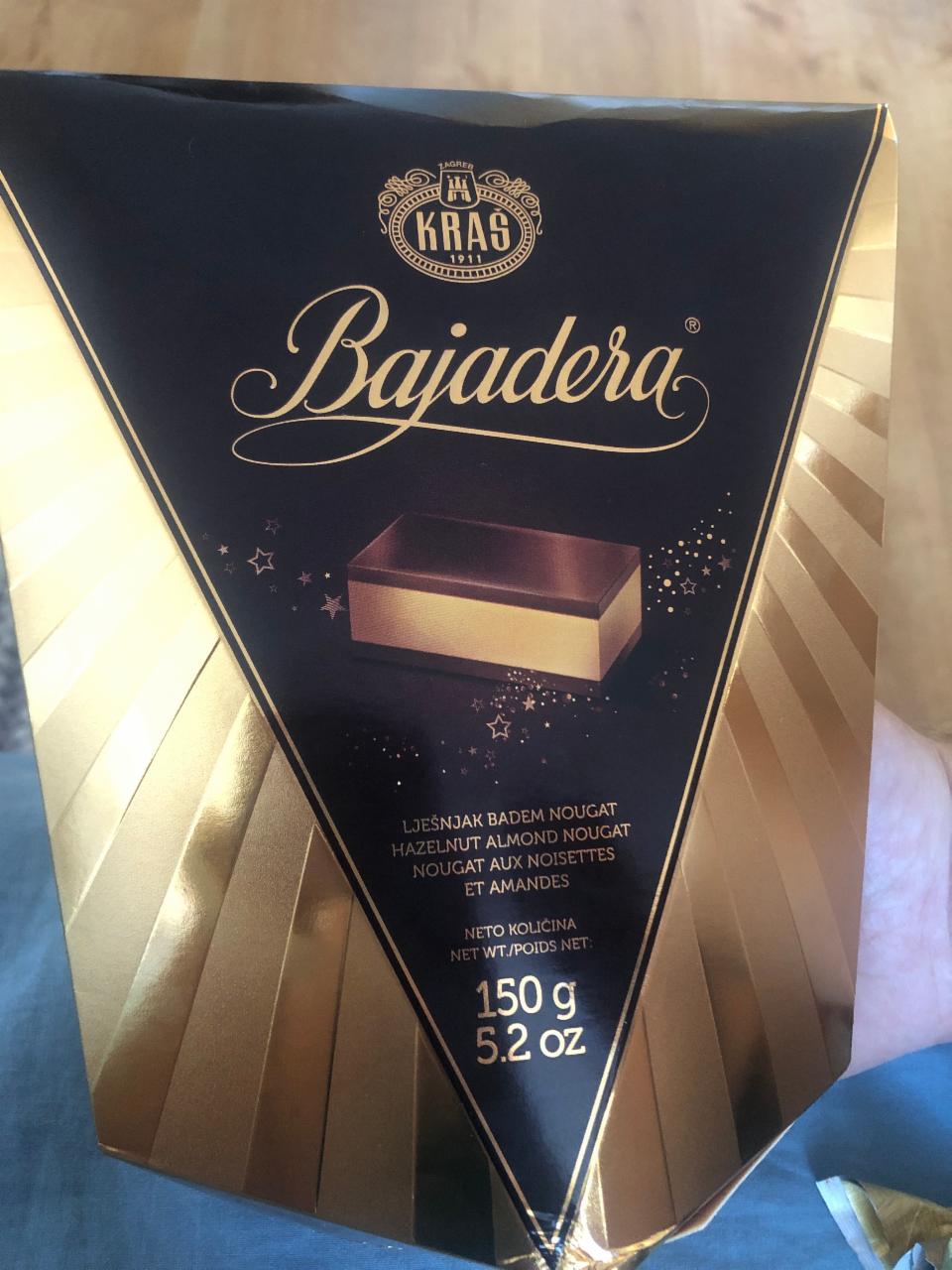 Fotografie - Bajadera Hazelnut Almond Nougat Kraš