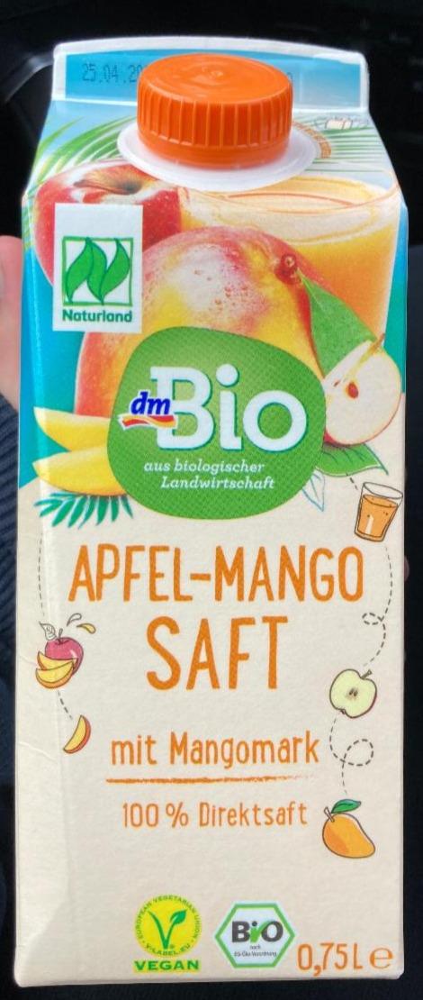 Fotografie - Apfel-Mango Saft mit Mangomark dmBio