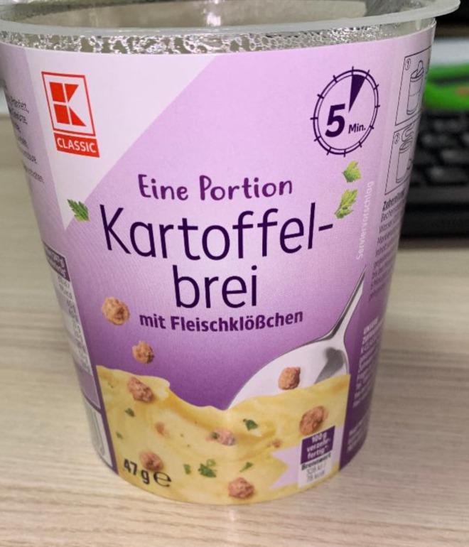 Fotografie - Kartoffelbrei mit Fleischklößchen K-Classic