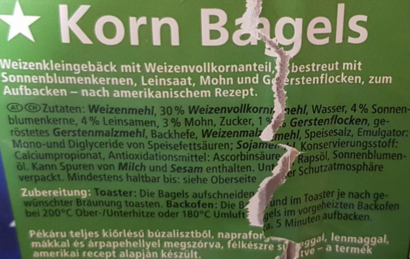 Fotografie - korn bagels