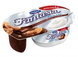 Fotografie - Fantasia mousse s čokoládou a mandlemi Danone