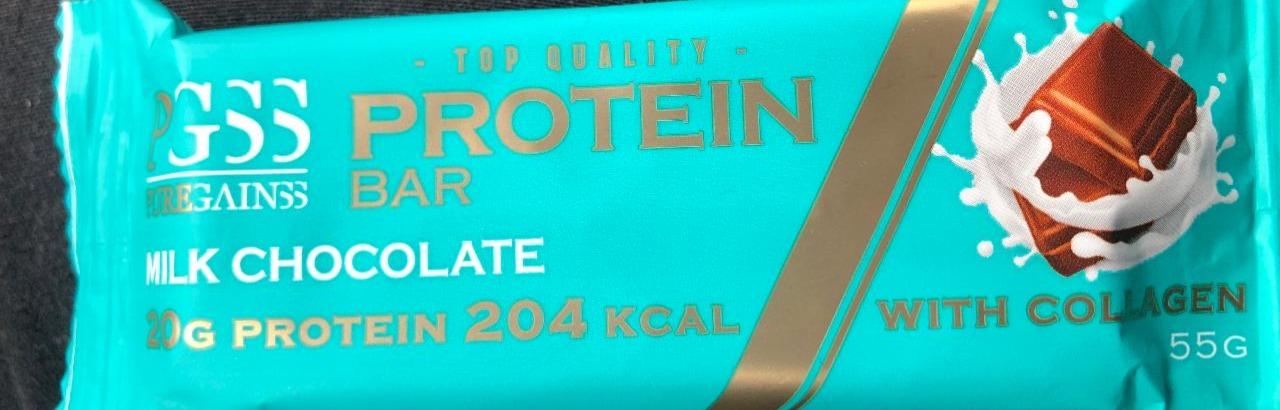 Fotografie - Pure Gainss Protein Bar / Milk Chocolate PGSS