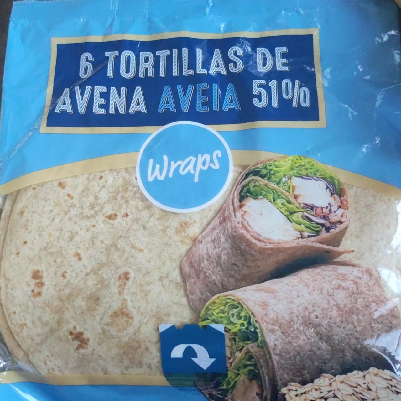 Fotografie - 6 Tortillas de avena 51% Hacendado