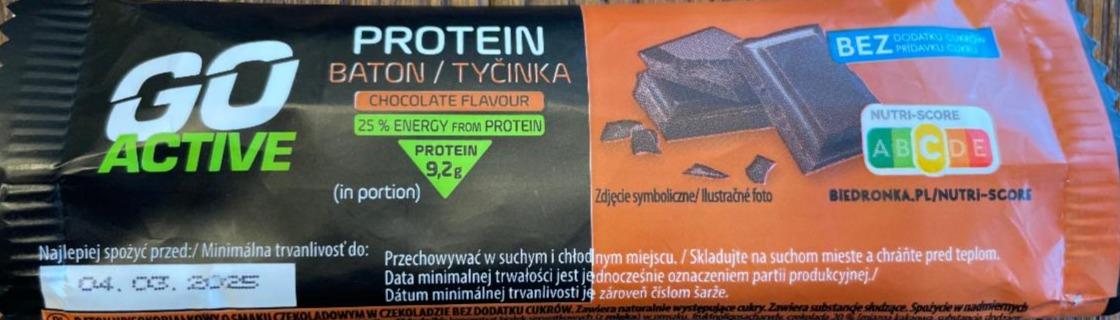 Fotografie - Protein tyčinka chocolate flavour Go Active