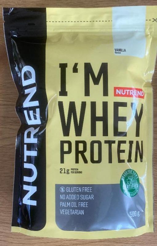 Fotografie - I’m whey protein vanilla Nutrend