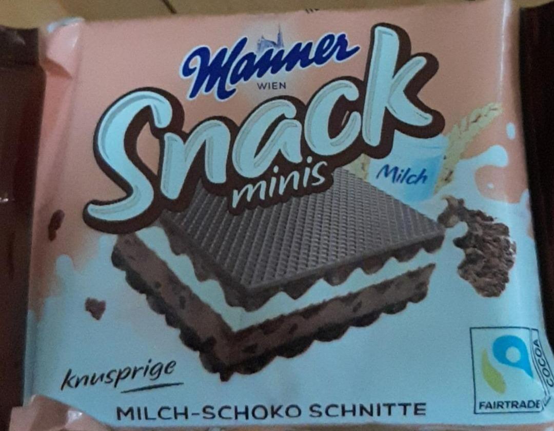 Fotografie - Snack minis milch-schoko schnitte Manner