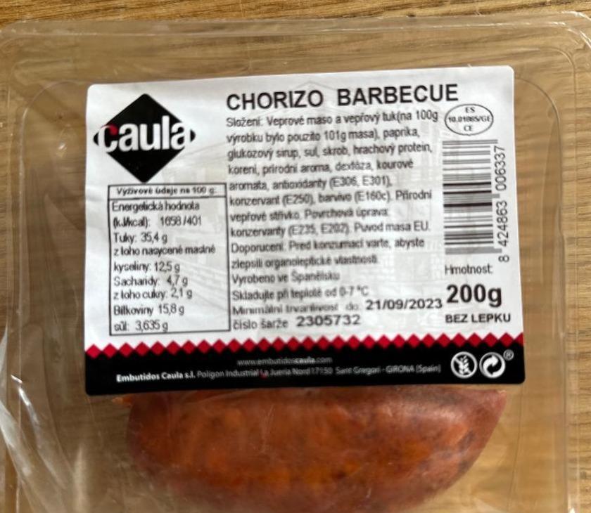 Fotografie - chorizo barbecue caula