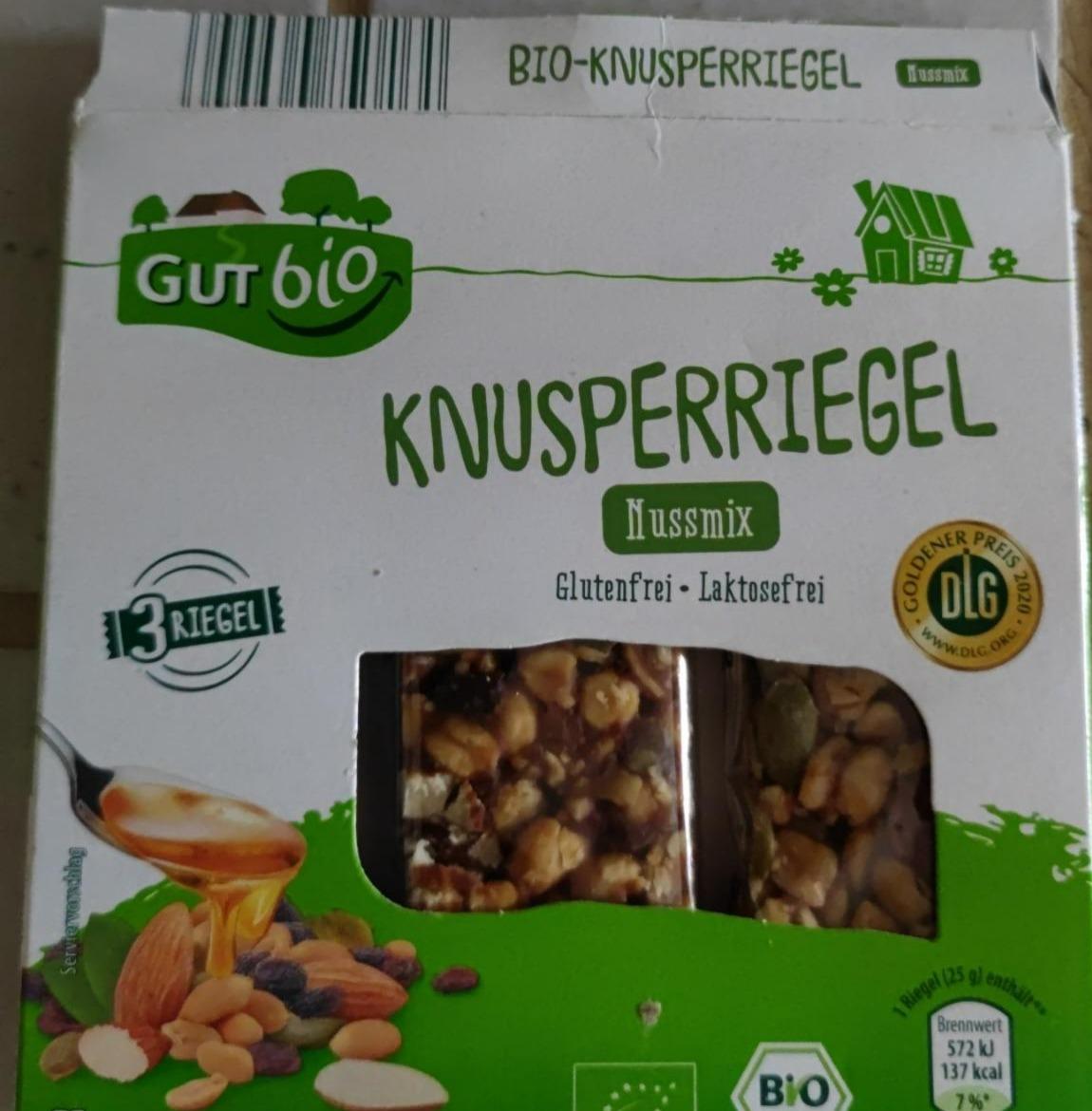 Fotografie - Knusperriegel Nussmix GutBio