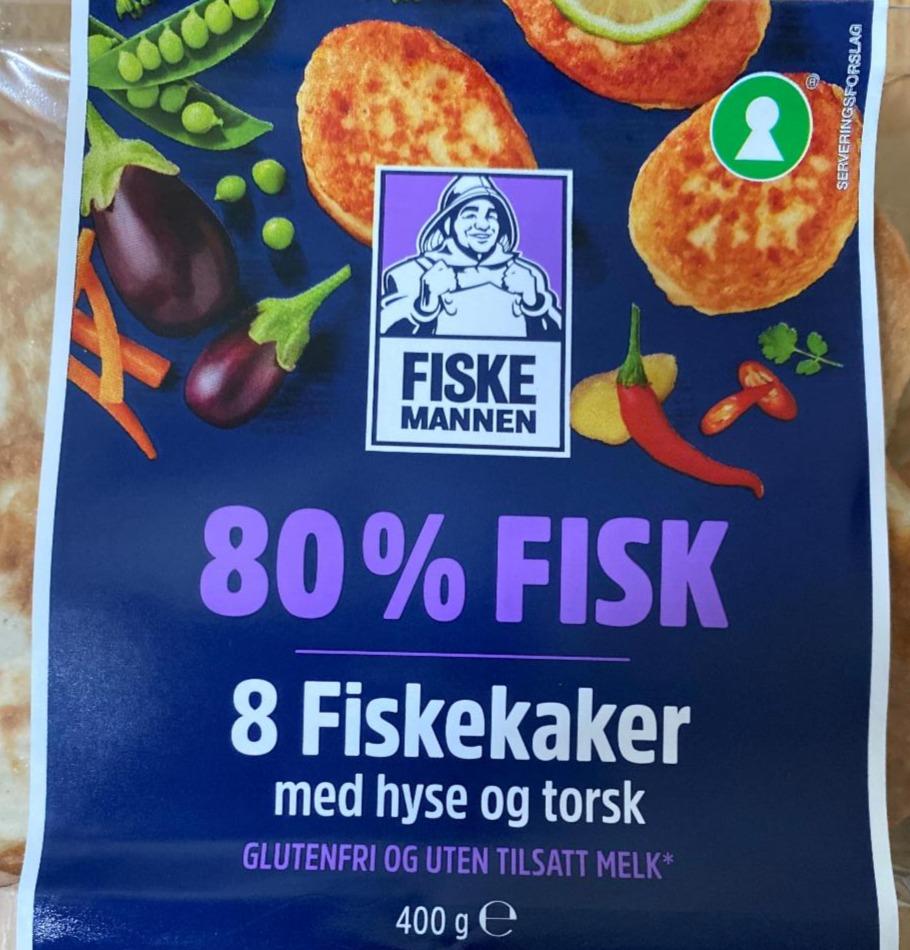 Fotografie - 8 Fiskekaker 80% fisk med hyse og torsk