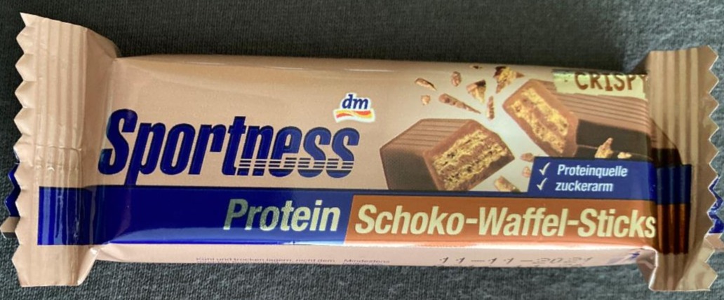 Fotografie - Protein Schoko-Waffel-Sticks Sportness DM