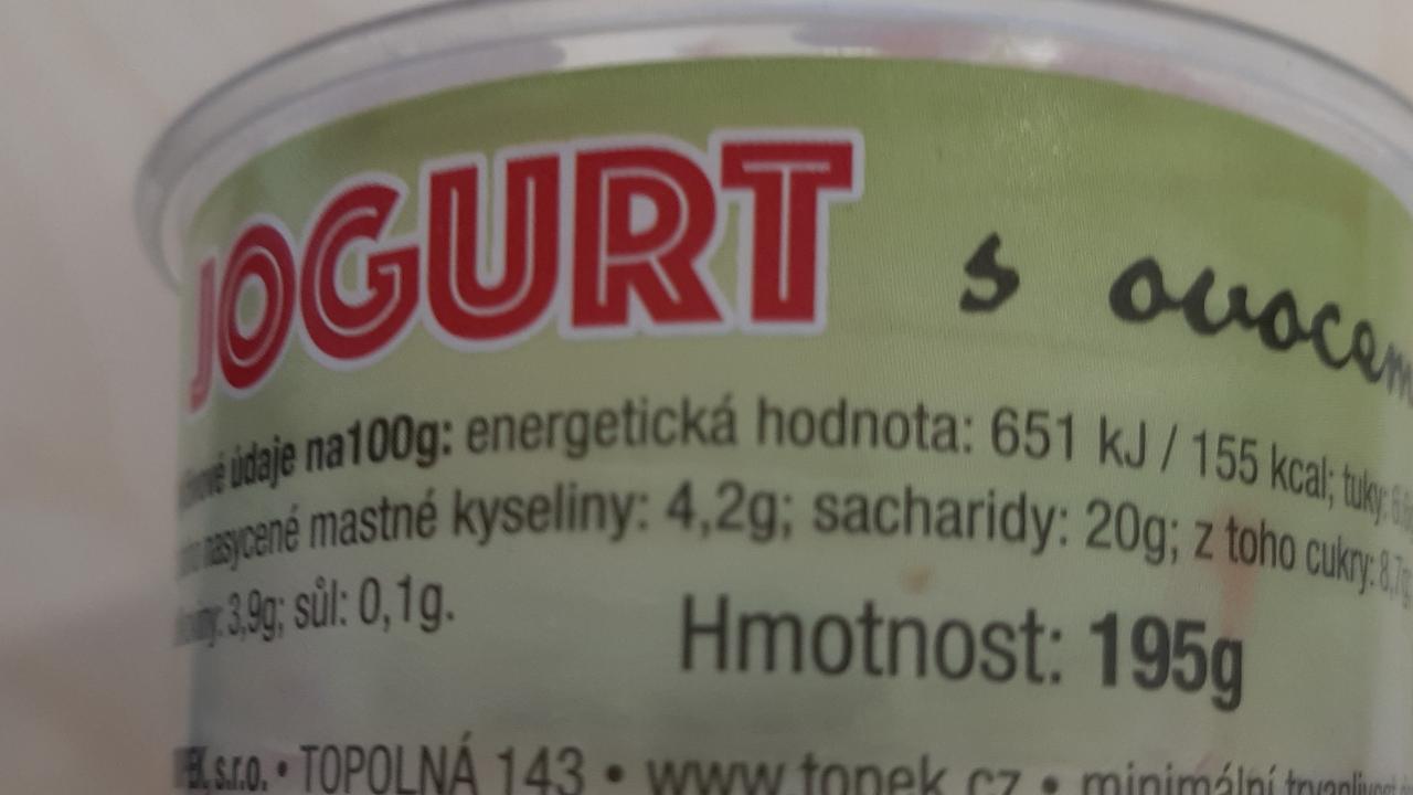 Fotografie - Jogurt s ovocem Topek