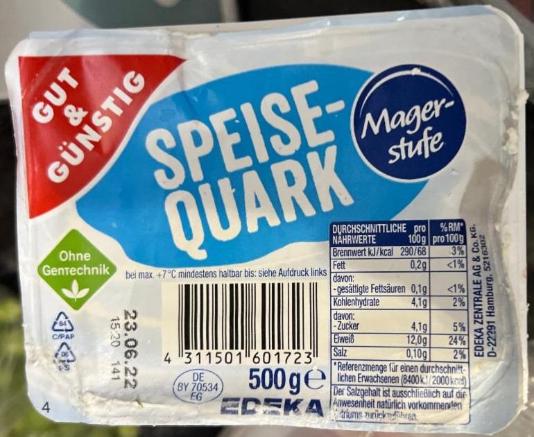 Fotografie - Speisequark 0.2% Gut & Günstig