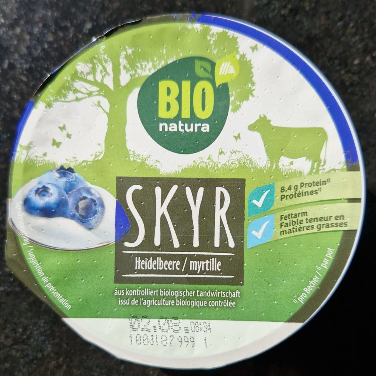 Fotografie - Skyr Heidelbeere Bio natura