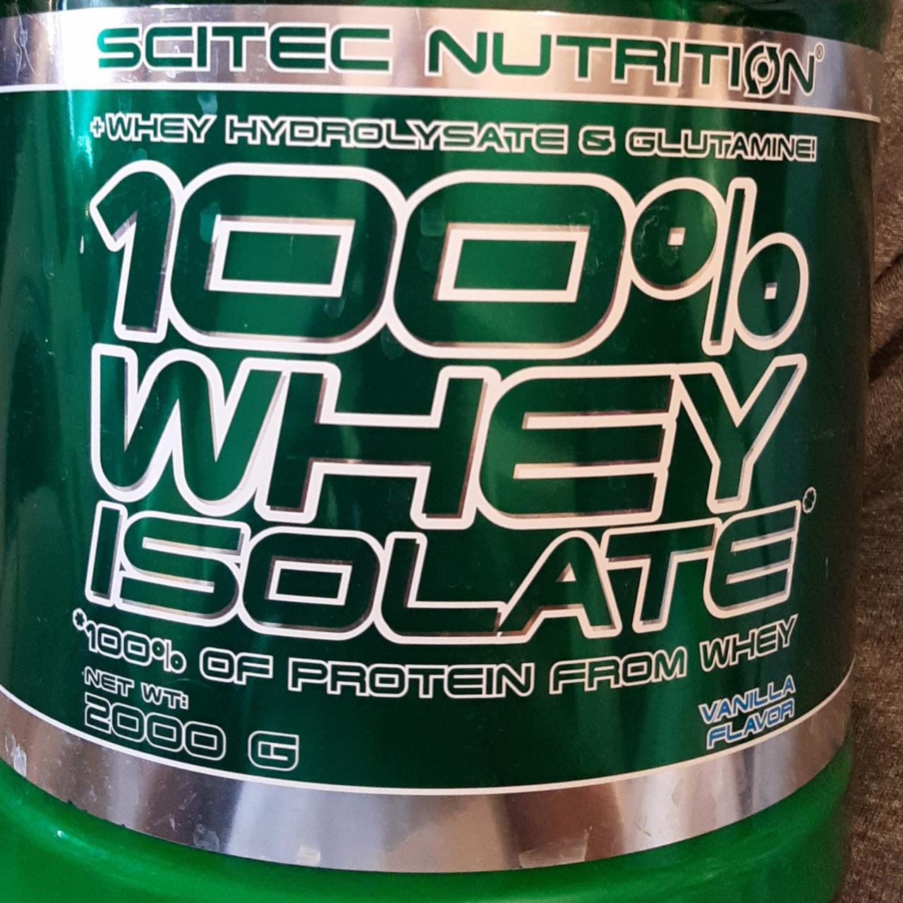 Fotografie - 100% Whey Isolate Vanilla Scitec Nutrition