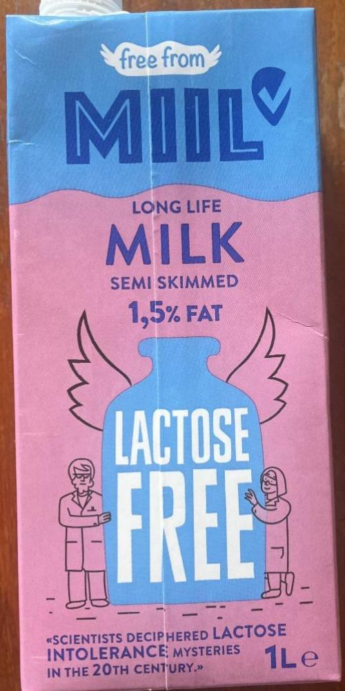 Fotografie - Milk semi skimmed 1,5% fat lactose free Miil