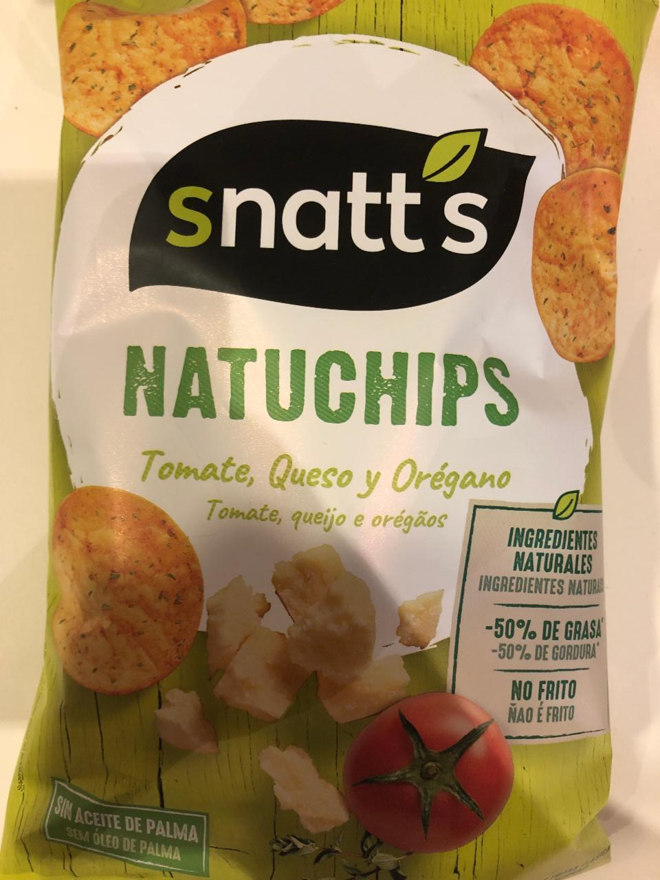 Fotografie - Natuchips Tomate, Queso y Orégano Snatt's