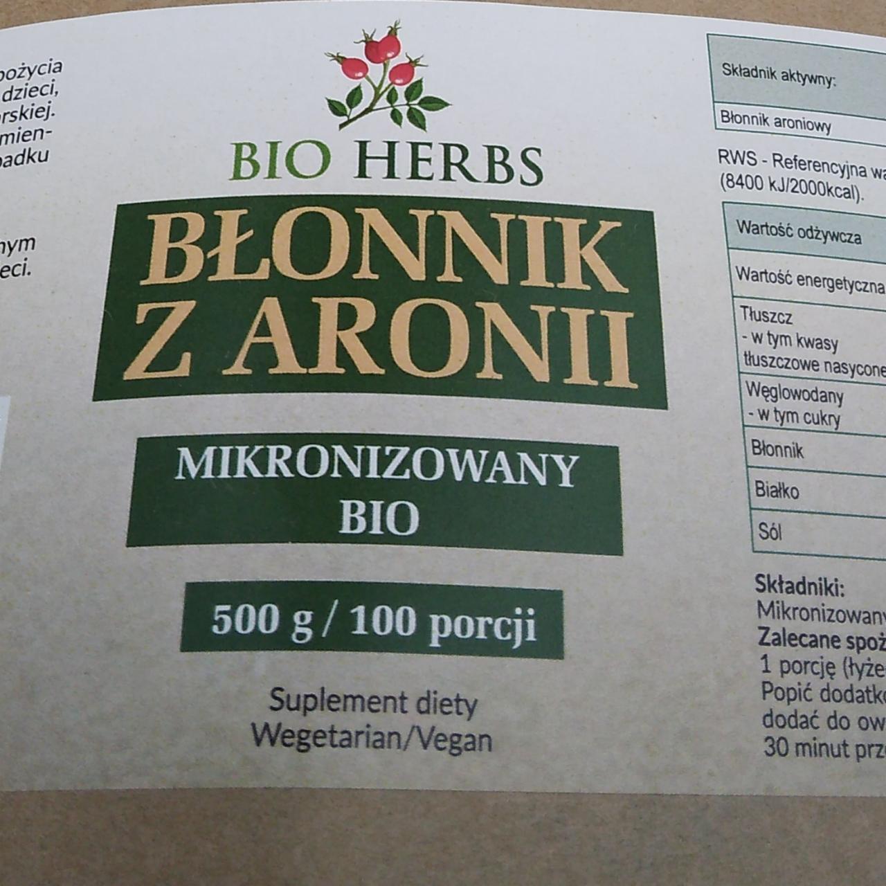 Fotografie - Blonnik z aronii Bio herbs