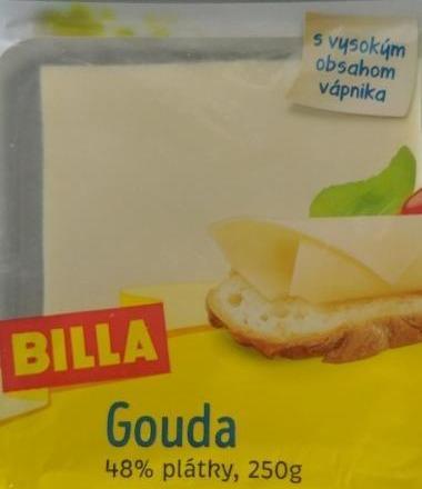 Fotografie - Billa Gouda 48% plátky , 250g