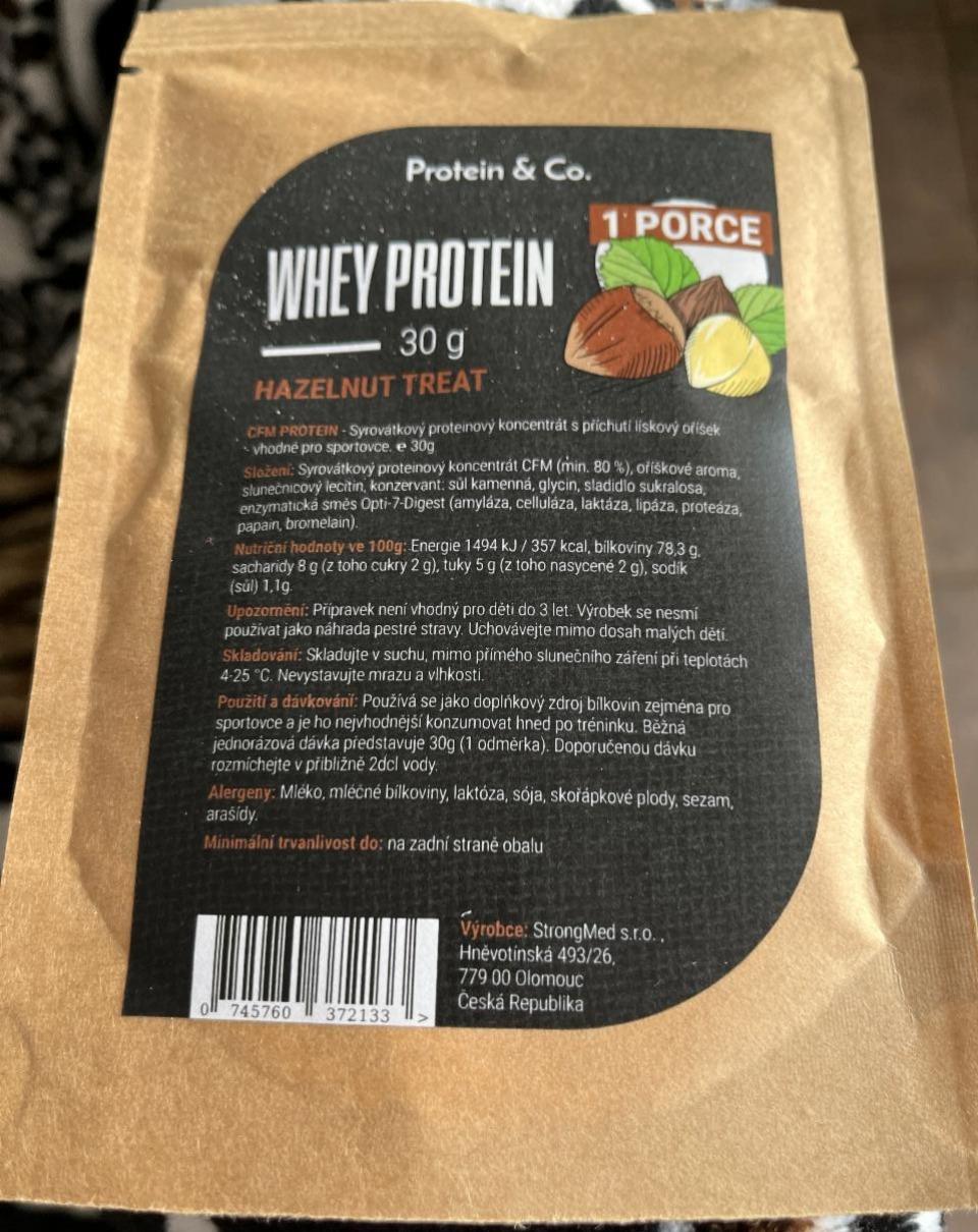 Fotografie - CFM Whey Protein Hazelnut Treat Protein & Co.