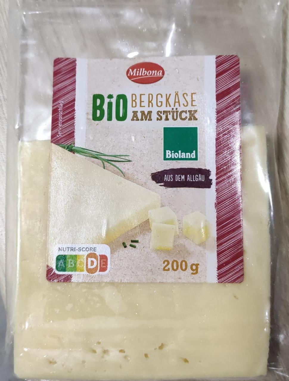 Fotografie - Bio Bergkäse am stück Milbona