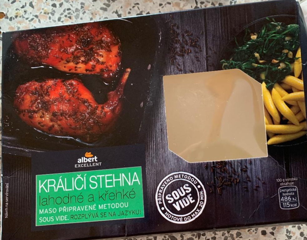 Fotografie - Pomalu vařené králíčí stehna s kostí Sous Vide Albert Excellent